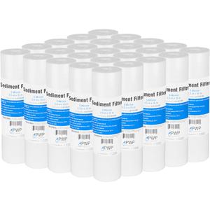 Sediment Melt Blown Water Filter Cartridge Standard 2.5x10" 5 Micron 25 Pack