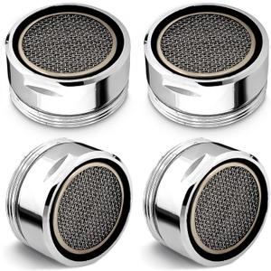 4Pcs Bathroom Faucet Aerator Replacement - 15"/16" 24mm Kitchen Bathroom Sink Attachment High Flow Aerator for Sink Faucet Aerators M24 Male Thread