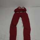 ABOCIW Women Workout Sets Seamless High Waist Scrunch Butt Lifting Gym Leggings Cutout One Shoulder Sports Bra (X-Small, Burgendy Red)