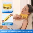 Velpeau Fashion Neck Brace for Sleeping -Soft Cervical Collar for Snooze, Anti Snoring, Sleep Apnea, Foam Wraps Keep Vertebrae Stable Relief Pain and Support for Women & Men (Yellow, M: 11.5-14 inch)