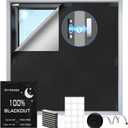 100% Magnetic Black Out Window Cover 79" x 58" Blackout Blinds No Drill, Portable Black Out Shades Blackout Curtains for Bedroom,RV,Nursery,Media Room with Strong Magnets