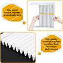 LBG Products Window Air Conditioner Side Panel and Frame Set,AC Accordion Filler Kit,Fits Most 8000BTU Window Air Conditioners,AC Side Panels Frame Kit