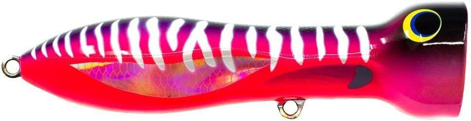 Nomad Design Chug Norris Popper - Offshore Saltwater Fishing Lure with Hydrodynamic Design (6" Floating - 3oz, Hot Pink Mackerel)
