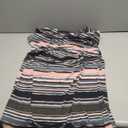Women's Pink Black Gray Crew-Neck Ruched Sheath Dress, 14P