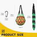 5 Pack Basketball Net Bag Mesh Bag Soccer Football Volleyball Ball Storage Nylon Single Ball Keeper Ball Carrier