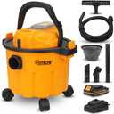 Hoteche 20V Cordless Shop Vacuum Portable Garage & Workshop Vac with 10L Dust Cup, Blowing Function, Quiet Operation