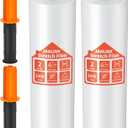 JARLINK Stretch Film, 80 Gauge,15 Inch x 1000 Feet Shrink Wrap for Pallet Wrap, Industrial Strength Stretch Wrap up to 800% Stretch with Handles, Moving Wrapping Plastic Roll, 2 Pack