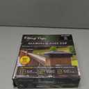 Classy Caps NSX66B 6x6 Aluminum Post Cap - Black fits 5"x5", 5.5"X5.5" & 6"X6", Heavy Duty Cast Aluminum, Ideal for Fence, Deck or Posts