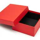 Elegant Red Packing Box Multifunctional Storage Container for Paper Material Simple Design for Wedding Birthday and Everyday Use