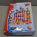 Gifts2U Marble Run Toy, 130Pcs Educational Construction Maze Block Toy Set with Glass Marbles for Kids and Parent-Child Game