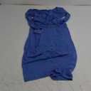 Maternity Cocktail Dress Sparkly Mesh Wrap Bodycon Baby Shower Wedding Guest Pregnancy Fall V Neck Formal S Long Sleeves, Blue