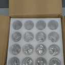 YANGNAY Stemless Champagne Flutes Set of 16, 8 oz - Clear Glass Toasting Glasses for Mimosa - Elegant Beverage Glassware