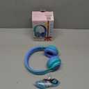 Riwbox WT-7S Kids Bluetooth Headphones, LED Light Up Wireless Foldable Stereo Headset with Microphone and Volume Control for PC/Tablet/TV/Travel (Blue) (Adjustable to fit the head shape)