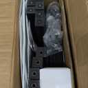 RUNTOP Floor Lamp with Shelves, Shelf Lamp with 3 Color Temperature LED Bulb,Floor-Lamp for Living Room, Modern Tall Standing Display Shelf Floor Lamps for Bedroom, Office (Black)