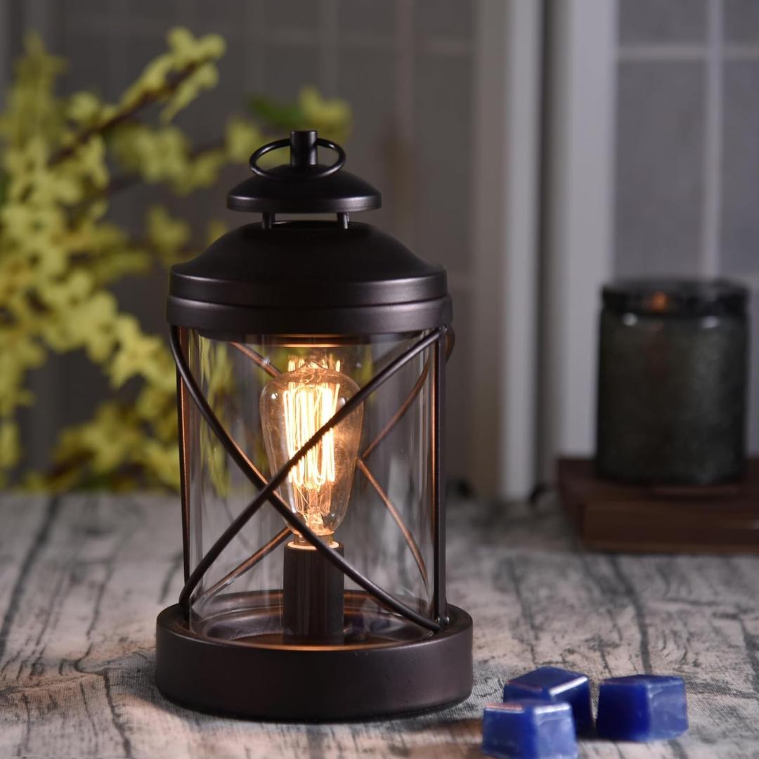 Wax Melt Warmer,Edison Light Bulb Candle Wax Burner,Electric Wax Warmer,Wax Warmer for Scented Wax,Candle Wax Warmer for Home Office Gifts & Decor