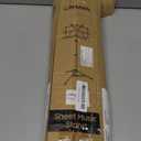 CAHAYA Dual-Use Reinforced Folding Sheet Music Stand with Stand Light & Desktop Book Stand Lightweight Portable Adjustable with Carrying Bag Including Music Sheet Clip Holder (Black)