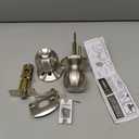 BESTTEN Keyed Entry Door Knob with Lock, Heavy Duty Interior and Exterior Door Lock, Standard Ball, Satin Nickel