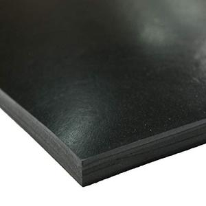 Small Parts EPDM Sheet, Black, 0.375" Thick, 12" Width, 12" Length, 60A Durometer, ASTM D2000 BA