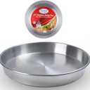Alpine Cuisine Aluminum Oven Baking Tray 19-inch - Bakeware Pizza Cooking Pan for Oven - Durable Round Pizza Tray For Pie Cookie - Healthy & Heavy Duty, Rust Free & Dishwasher Safe (19" Round)