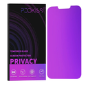 PAPIKISS Compatible for iPhone 13/iPhone 14/iPhone 13 Pro Privacy Screen Protector 6.1 inch Display, Gradient Colorful Anti Spy Blue Light HD Tempered Glass Easy Installation