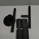 Black Sit Up Bar for Home Workouts - Abs Exercise Equipment with Foot Holder & Suction Cup Anchor