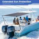 Universal T-Top Shade Extension 1400D Polyester with Adjustable Poles