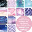 2 x Shimmer Sky Galaxy Watercolor 12x12 Paper Pad Pack Scrapbook Cardstock Decorative Patterned Paper for Card Making Journaling Planner Origami Scrapbook Paper Scrapbooking Supplies