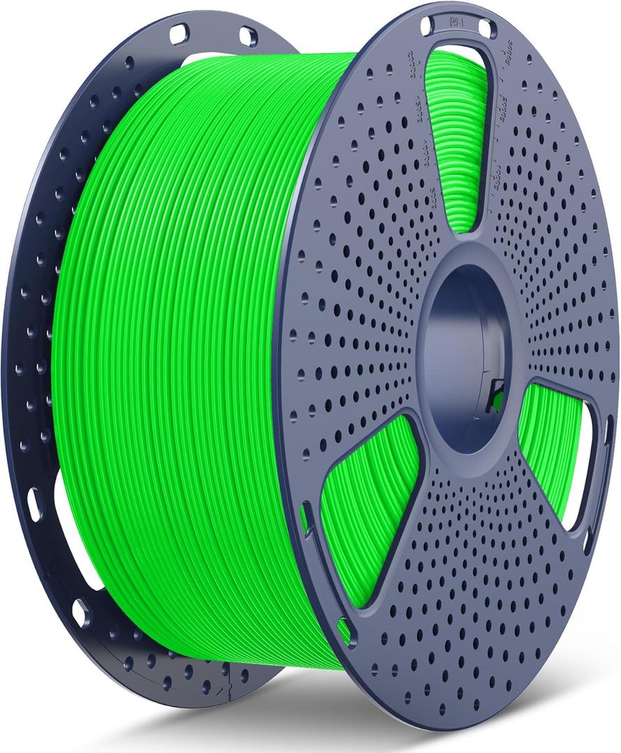 SUNLU PLA Filament Green 1.75mm, 3kg6.6lbs Large Spool PLA Filament for Christmas Tree, High Flow Speedy, Fast Printing, Dimensional Accuracy +/- 0.02mm, 3KG-1 Pack, Green