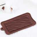 2pcs Break Apart Silicone Chocolate Molds Wave Chocolate Molds For Protein and Energy Bar Molds