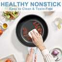 Dezin Hot Pot Electric with Steamer Upgraded, Non-Stick Saut Pan, Rapid Noodles Electric Pot, 1.5L Mini Pot for Steak, Egg, Fried Rice, Ramen, Oatmeal, Soup with Power Adjustment, Black