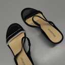 Modatope Two Strap Heeled Sandals for Women Kitten Heel Rounded Toe Heels Women Slip on Open Toe Sandals