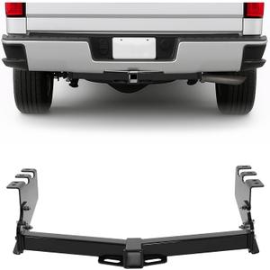 ECOTRIC Class 3 Trailer Hitch Compatible with 2014-2019 Chevy Chevrolet Silverado 1500 GMC Sierra 1500 W/ 2 Inch Receiver Steel Black Replace for 13301 Concealed Main Body