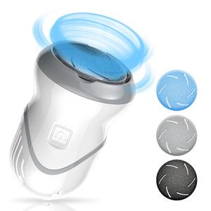 Professional Electric Feet Callus Remover, Portable Rechargeable Foot File Pedicure Tools with Vacuum Adsorption Foot Grinder 2 Speed 3 Grinding Heads, Ideal for Dead Skin/Powerful Exfoliation (Auto)