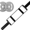 Olympic Tricep Bar Home Gym Weightlifting for Strength Training with Rubber Grips for Deadlifts, Squats, Shrugs