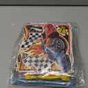 52Pcs Hot Car Birthday Party Decorations, Birthday Party Supplies for Hot Car Includes Banner, Backdrop, 24 Balloons, Cake Topper, 24 Cupcake Toppers, TableCloth