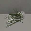 Babys Breath Artificial Flowers,12 Pcs Gypsophila Real Touch Flowers for Wedding Party Home Garden Decoration (White)
