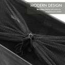 25" Slim Rolling Laundry basket on Wheels, 50L Collapsible Narrow Corner Laundry Hamper, Foldable Storage Bins, Black