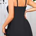 Tempt Me Women Plus Size Swim Dress - Two Piece Swimsuit 2025 Bathing Suit with Shorts (Black, 18W)