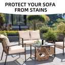 SUKAIKEQA Outdoor Cushion Covers Set,14PCS Patio Furniture Couch Seat Slipcovers, Replacement for Sofa Sectional Chair(Cover，Only)