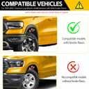 Mud Flaps for 1999-2004 Toyota Tacoma with OEM Fender Flares Only, No Drill Splash Guards Front & Rear Truck Mud Guards with Hardware Accessories Mudflaps Set,4PCS