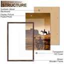 A PLUS MAX 20x30 Picture Frame Brown Light Weight Wall Mount