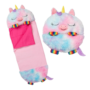 Happy Nappers 2-in-1 Pillow & Sleepy Sack Rainbow Unicorn 54x20 Medium
Medium 54 x 20 inch plush animal character sack, machine washable soft material, ideal for sleepovers and camping trips