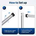 10ft Adjustable Crossbar Pipe and Drape for Backdrop Stand