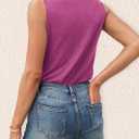 Agnes Urban Womens V Neck Tank Tops Dressy Summer Sleeveless Shirts Casual Loose Tunic Tops Blouses T Shirts