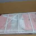 Baby Changing Table, Portable Changing Table, Diaper Changing Station with Waterproof Pad, Changing Table Dresser with 3 Storage Baskets, Mobile Nursery Organizer for Newborn Essentials, Pink