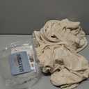 H.VERSAILTEX Velvet Stretch Couch Cushion Cover Plush Cushion Slipcover for Chair Loveseat Sofa Cushion Furniture Protector Seat Cushion Sofa Cover (3 Piece Sofa Cushion Covers, Ivory)