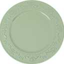 13-Inch Charger Plates, 6Pcs Dinner Plate Chargers Round Server Ware Compatible with Ceramic/china tableware, Green