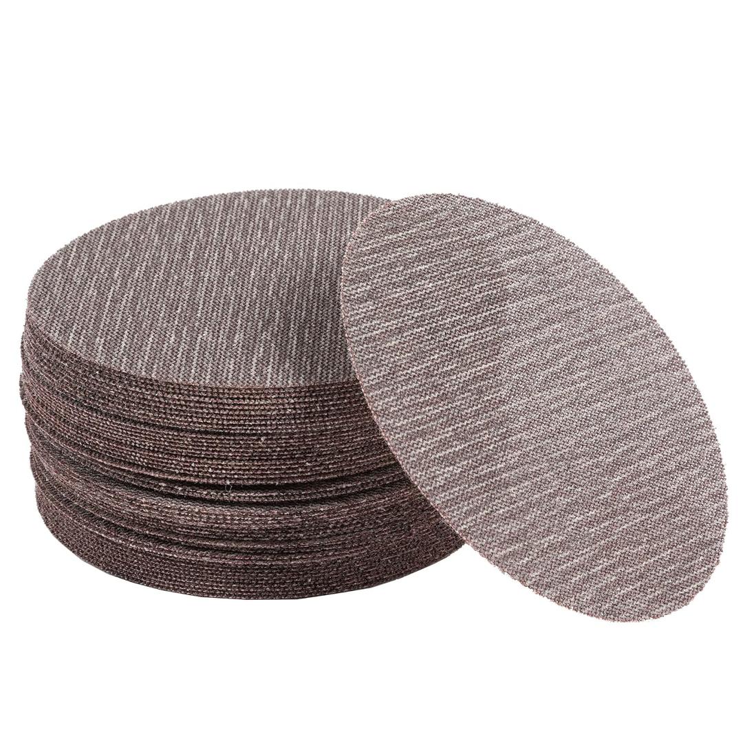 50pcs 6-Inch Mesh Abrasive Dust Free Sanding Discs 80 Grit, Hook & Loop Anti-Blocking Net Sandpaper Sheets for Auto Body, Wood, Drywall, Metal