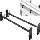 ECOTRIC Cross Bar 53"-66" Compatible with 1999-2022 Chevy Express 2500 3500/GMC Savana 2500 3500/Ford E-150 E-250 E-350 E-450 Ladder Rack Carrier