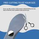 2 x Insoles for Airtag Hidden Holder Protective Insoles for Kids Track Your Steps and Shoes Design Comfort & Discreet Footwear (135-150mm Kid 6.5-Kid 8) (Gray)